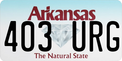 AR license plate 403URG