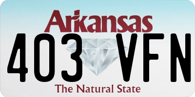 AR license plate 403VFN