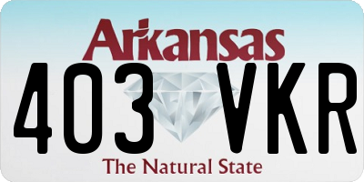 AR license plate 403VKR