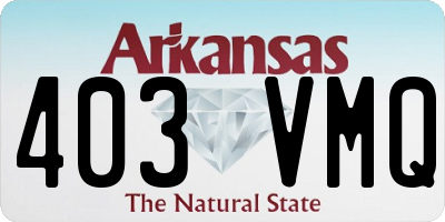 AR license plate 403VMQ