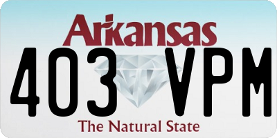 AR license plate 403VPM
