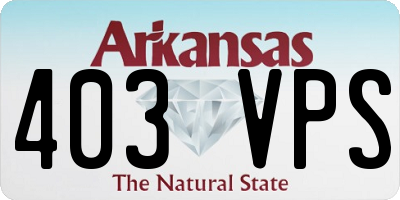 AR license plate 403VPS