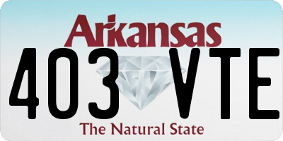 AR license plate 403VTE
