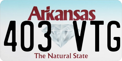 AR license plate 403VTG