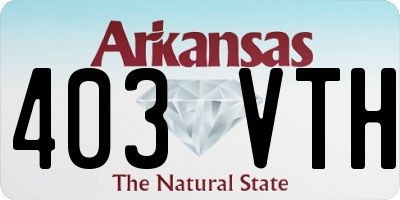AR license plate 403VTH