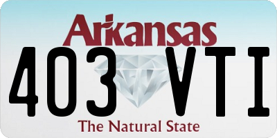 AR license plate 403VTI