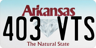 AR license plate 403VTS