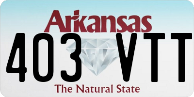 AR license plate 403VTT