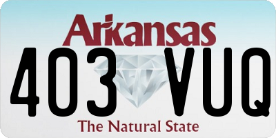 AR license plate 403VUQ