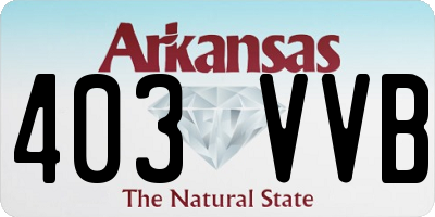AR license plate 403VVB