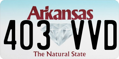 AR license plate 403VVD