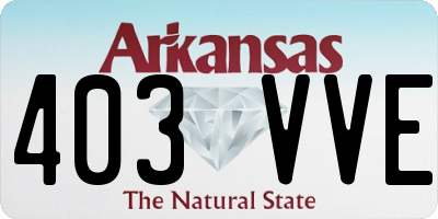 AR license plate 403VVE