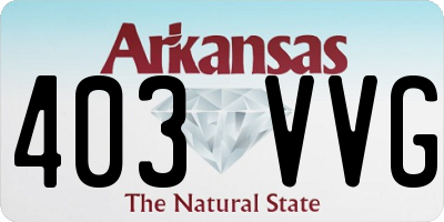 AR license plate 403VVG