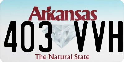 AR license plate 403VVH