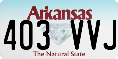 AR license plate 403VVJ