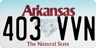 AR license plate 403VVN
