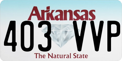AR license plate 403VVP