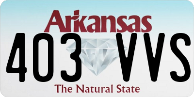 AR license plate 403VVS