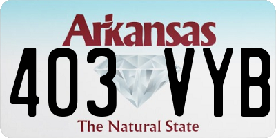 AR license plate 403VYB