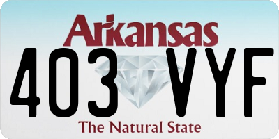 AR license plate 403VYF