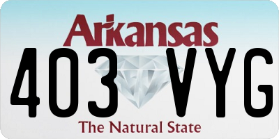 AR license plate 403VYG