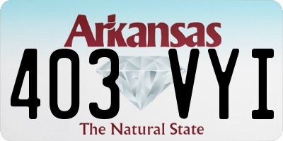 AR license plate 403VYI
