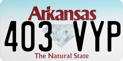 AR license plate 403VYP