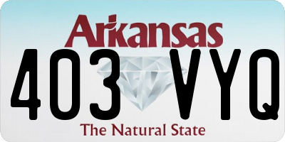 AR license plate 403VYQ