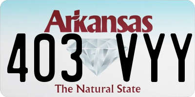 AR license plate 403VYY