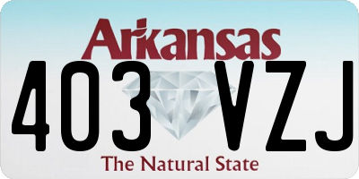 AR license plate 403VZJ