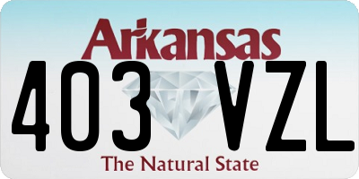 AR license plate 403VZL