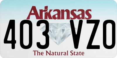 AR license plate 403VZO