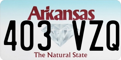 AR license plate 403VZQ