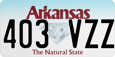AR license plate 403VZZ