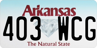 AR license plate 403WCG
