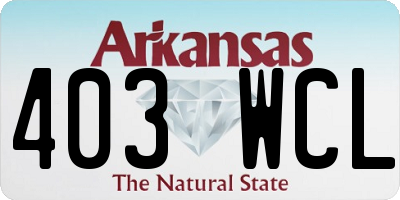 AR license plate 403WCL