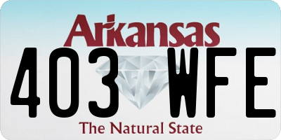 AR license plate 403WFE