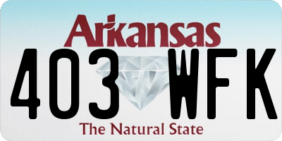 AR license plate 403WFK