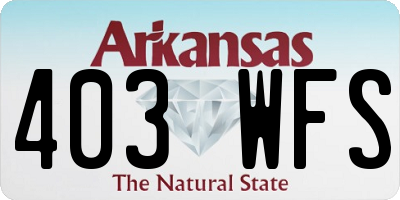 AR license plate 403WFS
