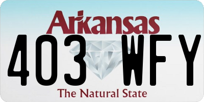 AR license plate 403WFY