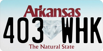 AR license plate 403WHK
