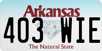 AR license plate 403WIE