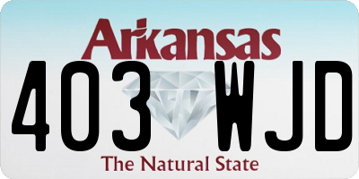 AR license plate 403WJD