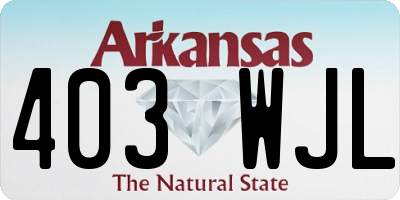 AR license plate 403WJL