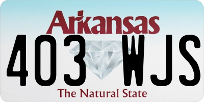 AR license plate 403WJS