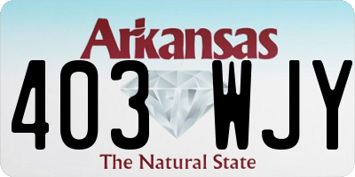 AR license plate 403WJY