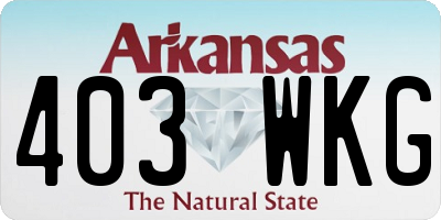 AR license plate 403WKG