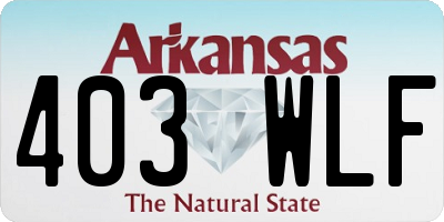 AR license plate 403WLF