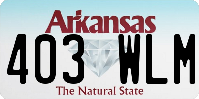 AR license plate 403WLM