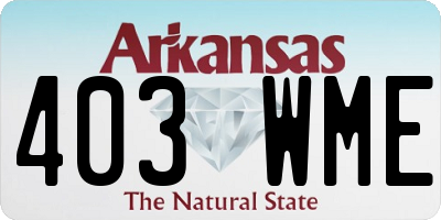 AR license plate 403WME